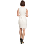 Comino Couture Kleid, Libelle aus Pailletten, weiß