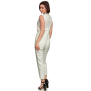 Comino Couture Eleganter Overall mit Perlenapplikationen,Weiß XS (Gr.34)