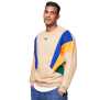 Koyumi SW-21581-223 Sweatshirt Beige Mehrfarbig