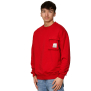 Koyumi 20-014-31 Sweatshirt mit aufgenähter Brusttasche Rot