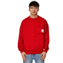 Koyumi 20-014-31M Sweatshirt mit aufgenähter Brusttasche Rot  M