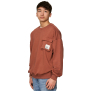 Koyumi 20-014-7 Sweatshirt mit aufgenähter Brusttasche Braun