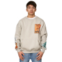 Koyumi 20-033-14L Sweatshirt mit Logodruck Hellgrau  L