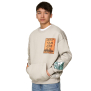 Koyumi 20-033-14L Sweatshirt mit Logodruck Hellgrau  L