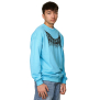 Koyumi 20-013-4M Sweatshirt mit Schriftlogo Blau  M