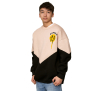 Koyumi 20-005-23 Sweatshirt mit Logodruck v/h Beige Schwarz